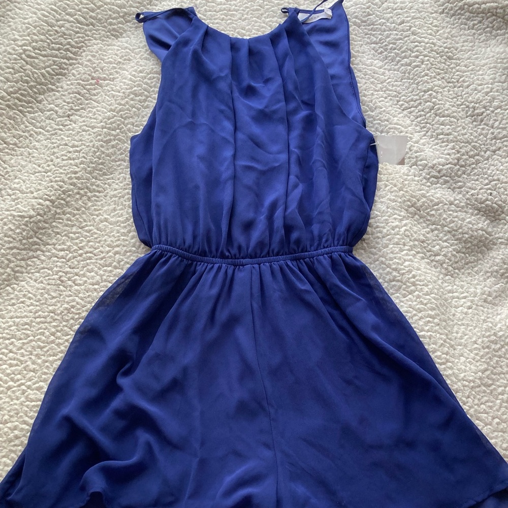 Lush Mini Romper Cobalt Blue Women’s Size XS
